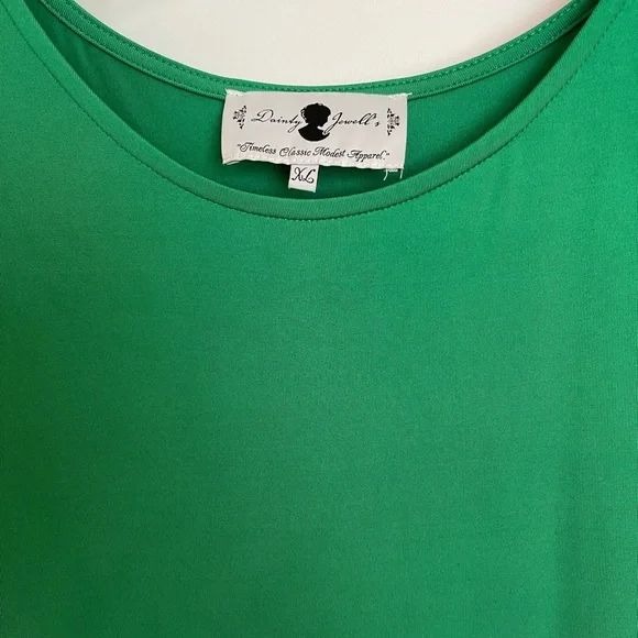 Dainty Jewells Maxi Dress, Green, XL - Picture 2 of 2